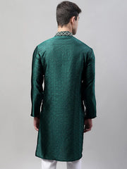 Collar Embroidered Kurtas-KO-692Olive