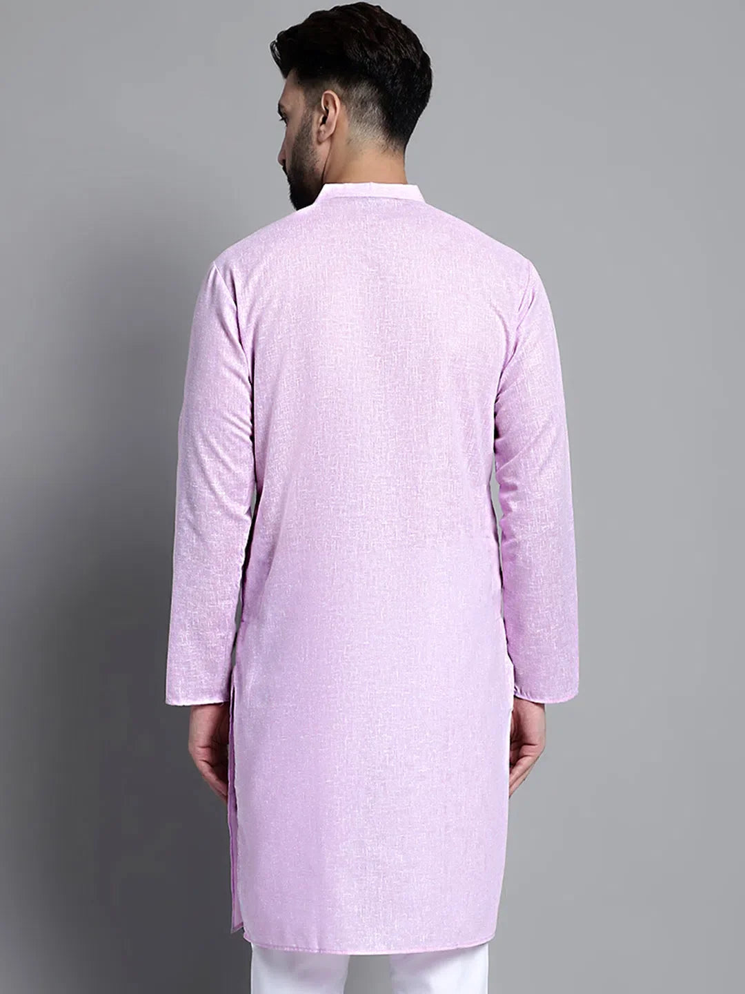 Purple Cotton Kurta: Mens Kurta Pajama Set - Solid Style