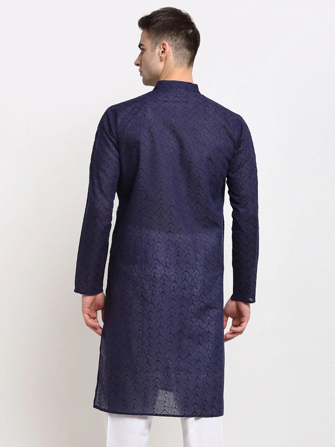 DesiQlo Men Kurta Only - Blue - KO_561Navy_S