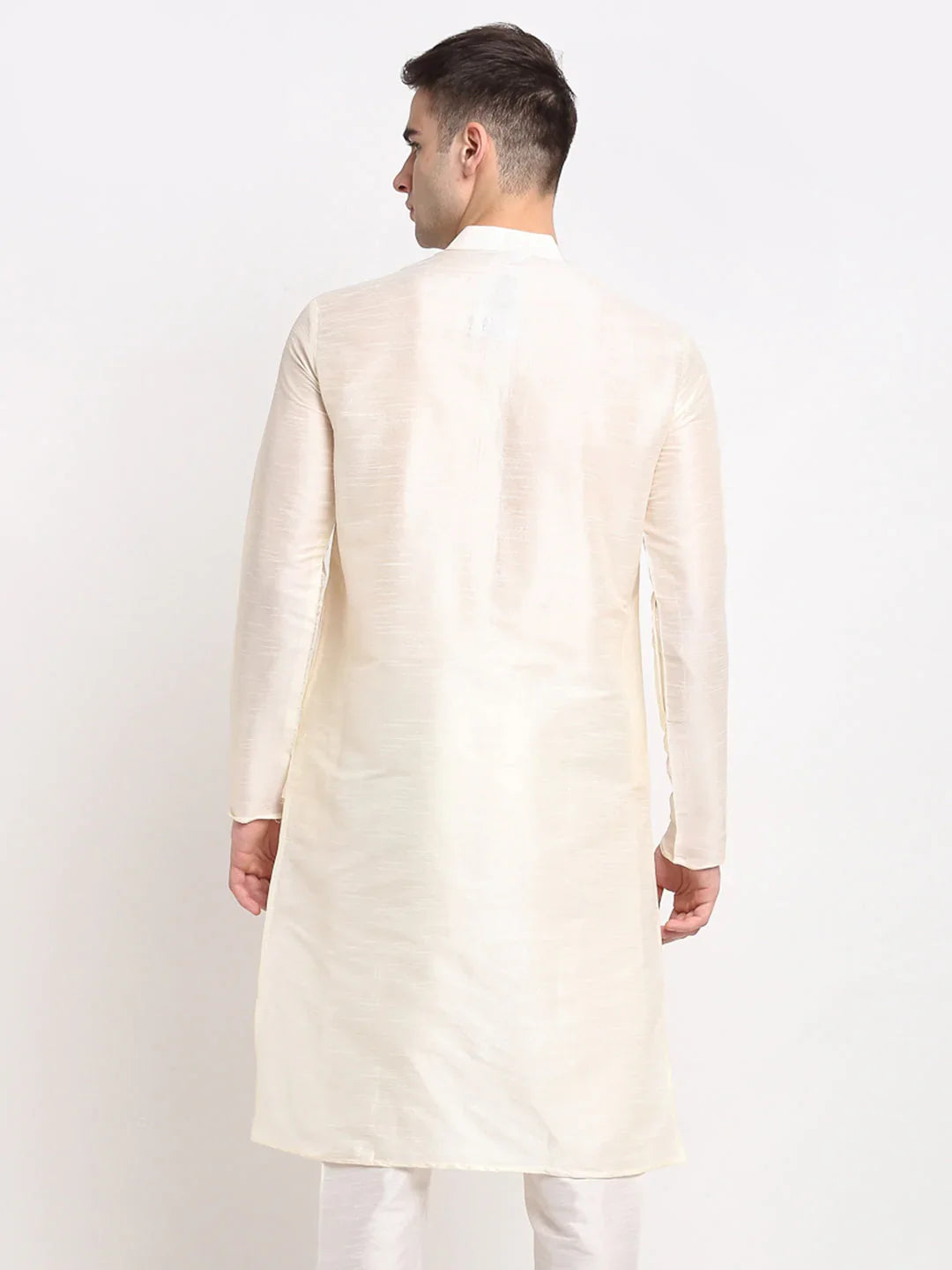 DesiQlo Men Kurta Only - White - KO_636White_S