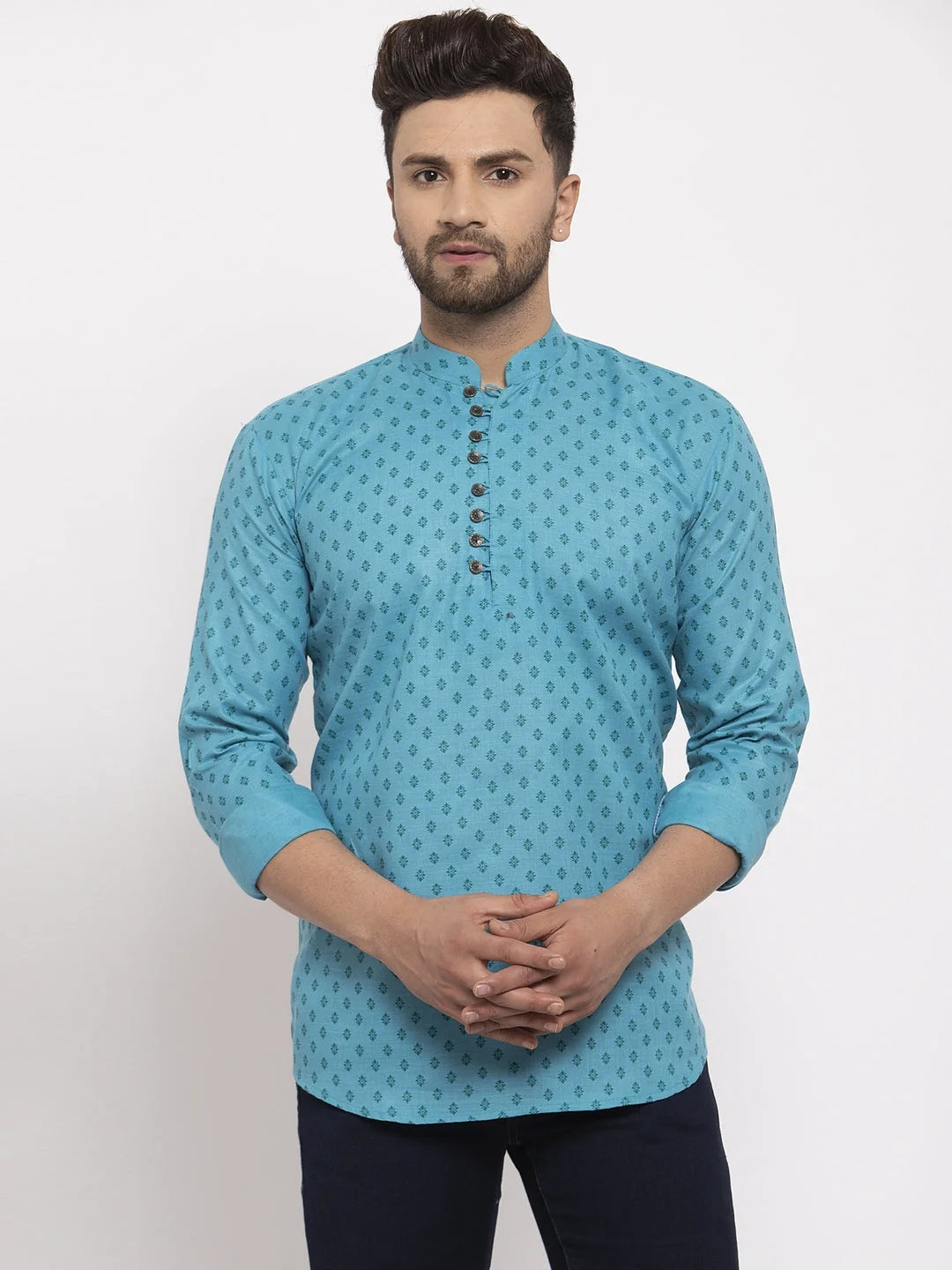Stylish Men's Printed Cotton Kurta | Stylish Indian Kurta for Men