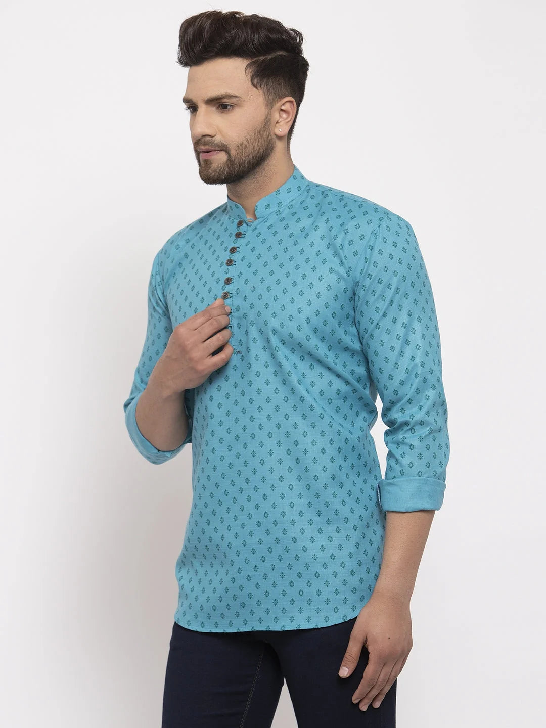 Stylish Men's Printed Cotton Kurta | Stylish Indian Kurta for Men