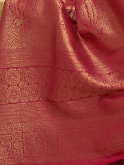 Women's Linen Blue Woven Design Designer Saree With Blouse Piece-KOSKI293005