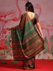 Women's Cotton Off White Printed Designer Saree With Blouse Piece-MINAXI1604
