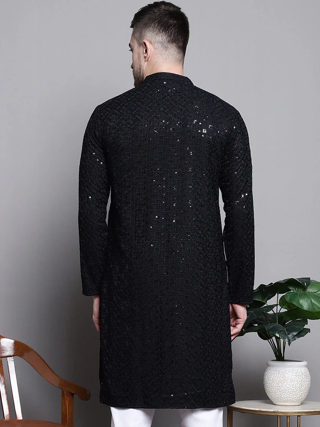 Embroidered Cotton Indian Kurta for Men | Wedding Kurta Styles
