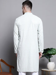 Sequin Embroidered Pure Cotton Kurtas-KO-5008
