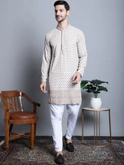 Men's Chikankari Embroidered Kurta Only-KO 5009
