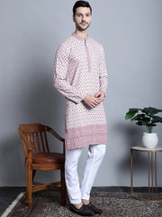 Men's Chikankari Embroidered Kurta Only