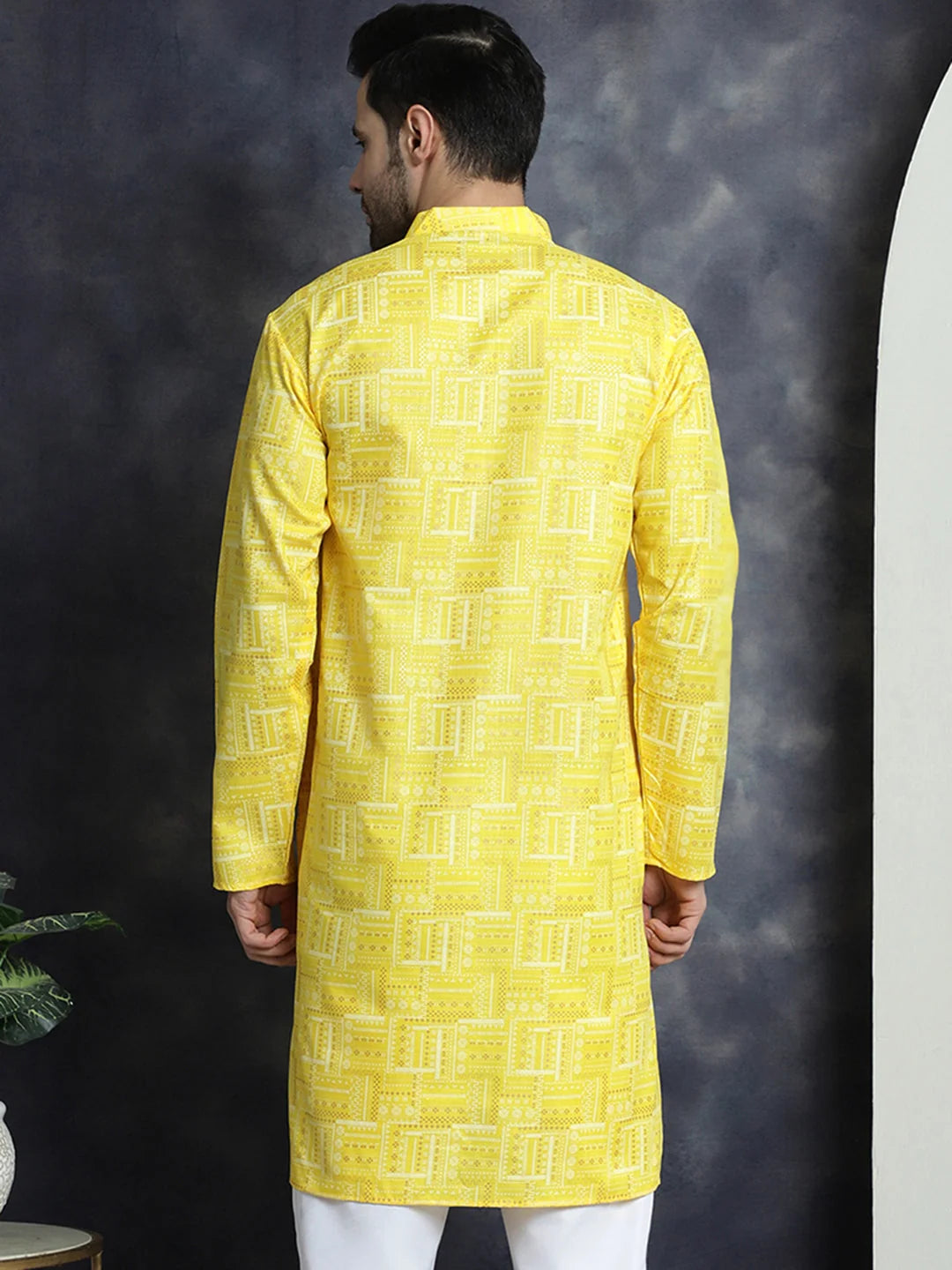 Printed Men's Kurta - Stylish Short Kurta for Men Online