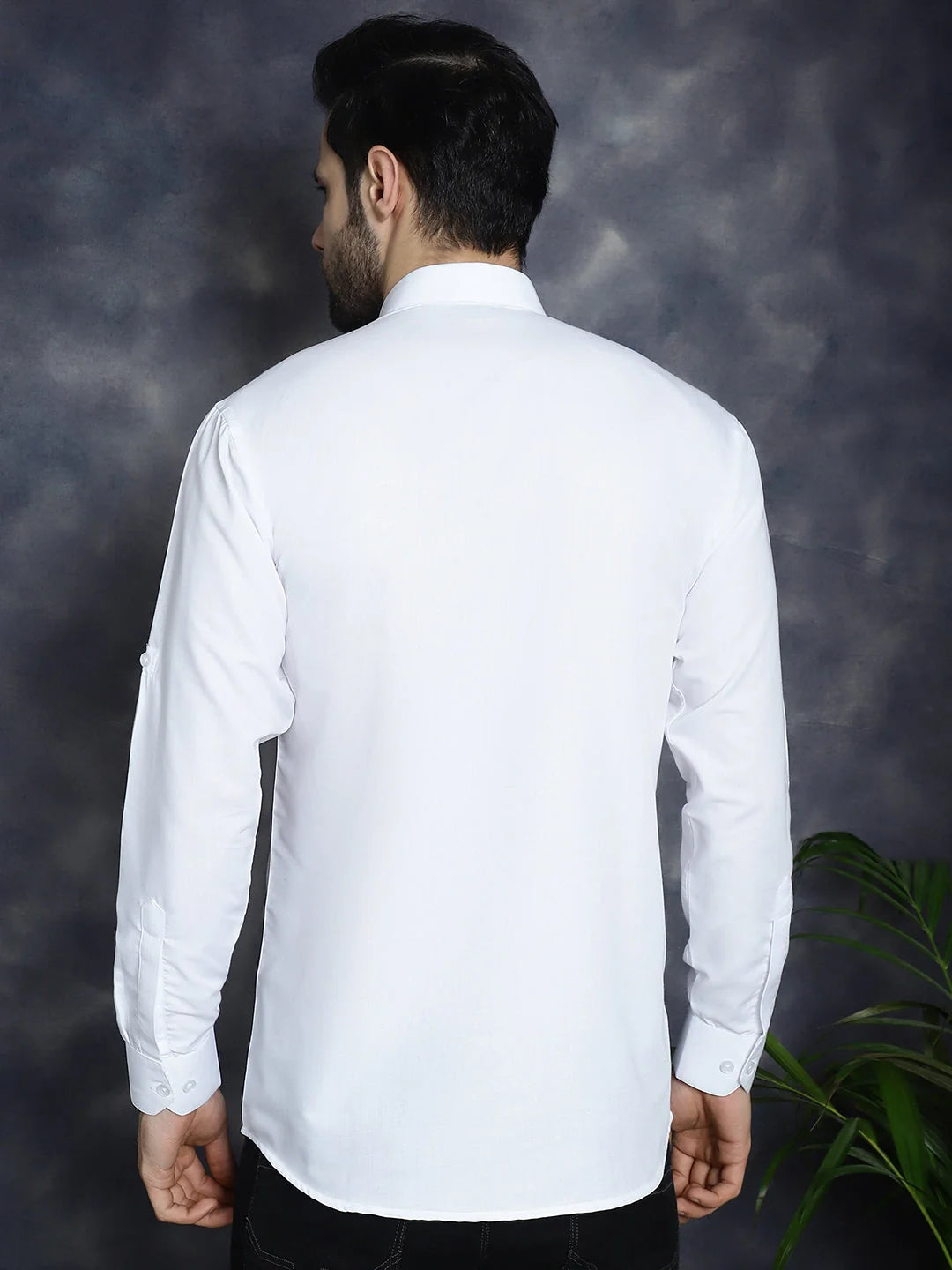White Short Kurta for Men - Solid Cotton Mens Kurta Online