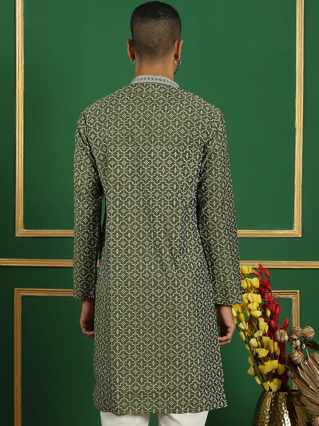 Trendy Purple Embroidered Mens Kurta - Indian Kurta for Men