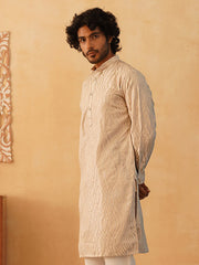 Embroidered Kurta for Men-KO-5083Bronze