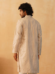 Embroidered Kurta for Men-KO-5083Bronze