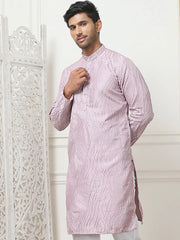 Embroidered Kurta for Men.-KO-5083Magenta