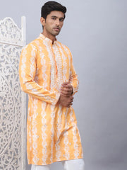 Tie-dye Embroidered & Sequin Kurtas-KO-5093Orange