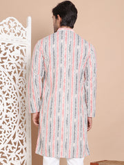 Printed and Emrbroidered Kurtas ( KO 5097Beige ) [FF] [D-12-13]