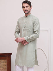 Pure Cotton Solid Kurtas ( KO 5101Pista )