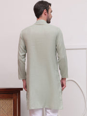 Pure Cotton Solid Kurtas ( KO 5101Pista )