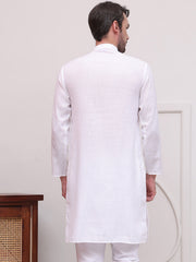 Pure Cotton Solid Kurtas ( KO 5101White )