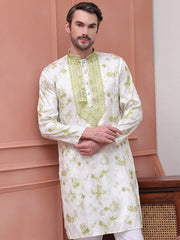 Stone Print With Embroidered kurtas ( KO 5102Green ) [FF] [Q-17]