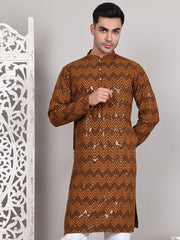 Sequin & Embroidered Kurtas ( KO 5107Mustard ) [FF] [N-1]