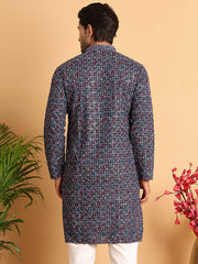 Embroidered Viscose Kurtas For Men ( KO 5121Multi )