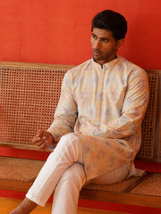 Embroidered Staight Kurtas For Men ( KO 5130Grey ) [FF] [A-5-7 A9 & B5-6]