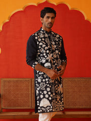 Embroidered Straight Kurtas. ( KO 5137Black ) [FF] [F-11-12]