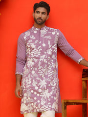 Embroidered Straight Kurtas ( KO 5137 Magenta ) [FF] [F-11-12]