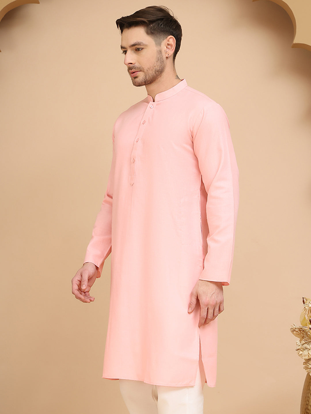 DesiQlo Men Solid Kurta Only - Multicolor