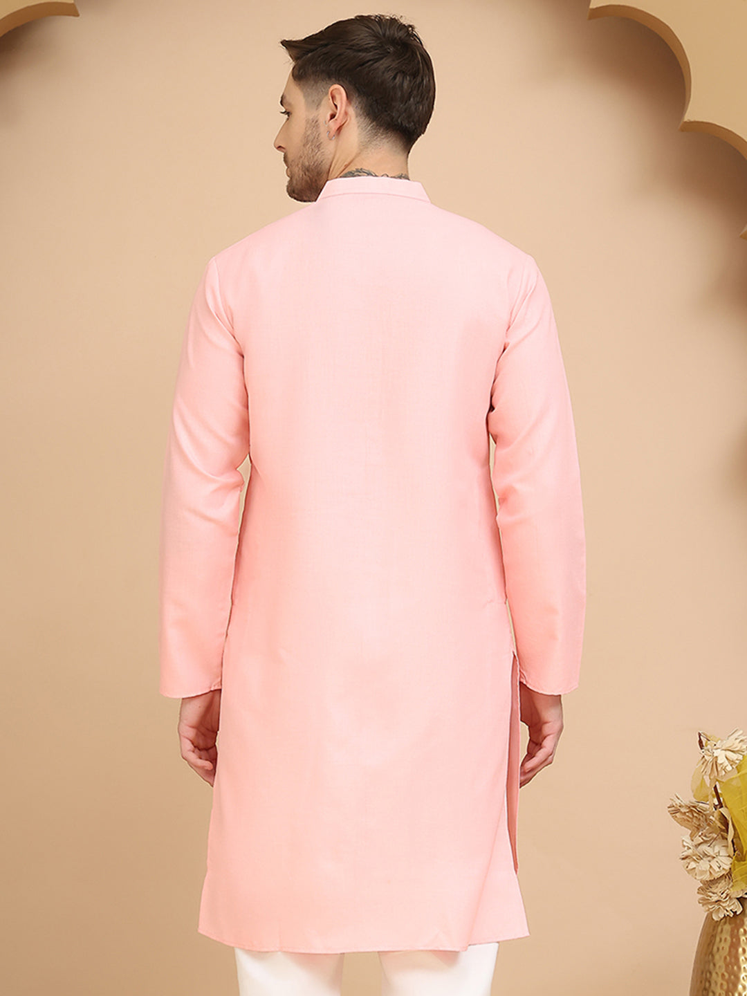 DesiQlo Men Solid Kurta Only - Multicolor