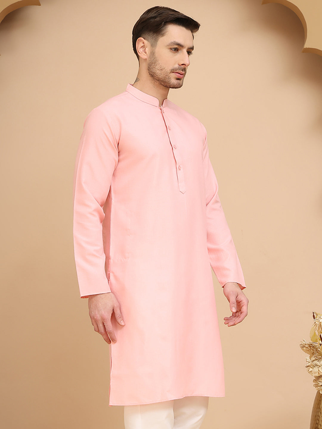 DesiQlo Men Solid Kurta Only - Multicolor