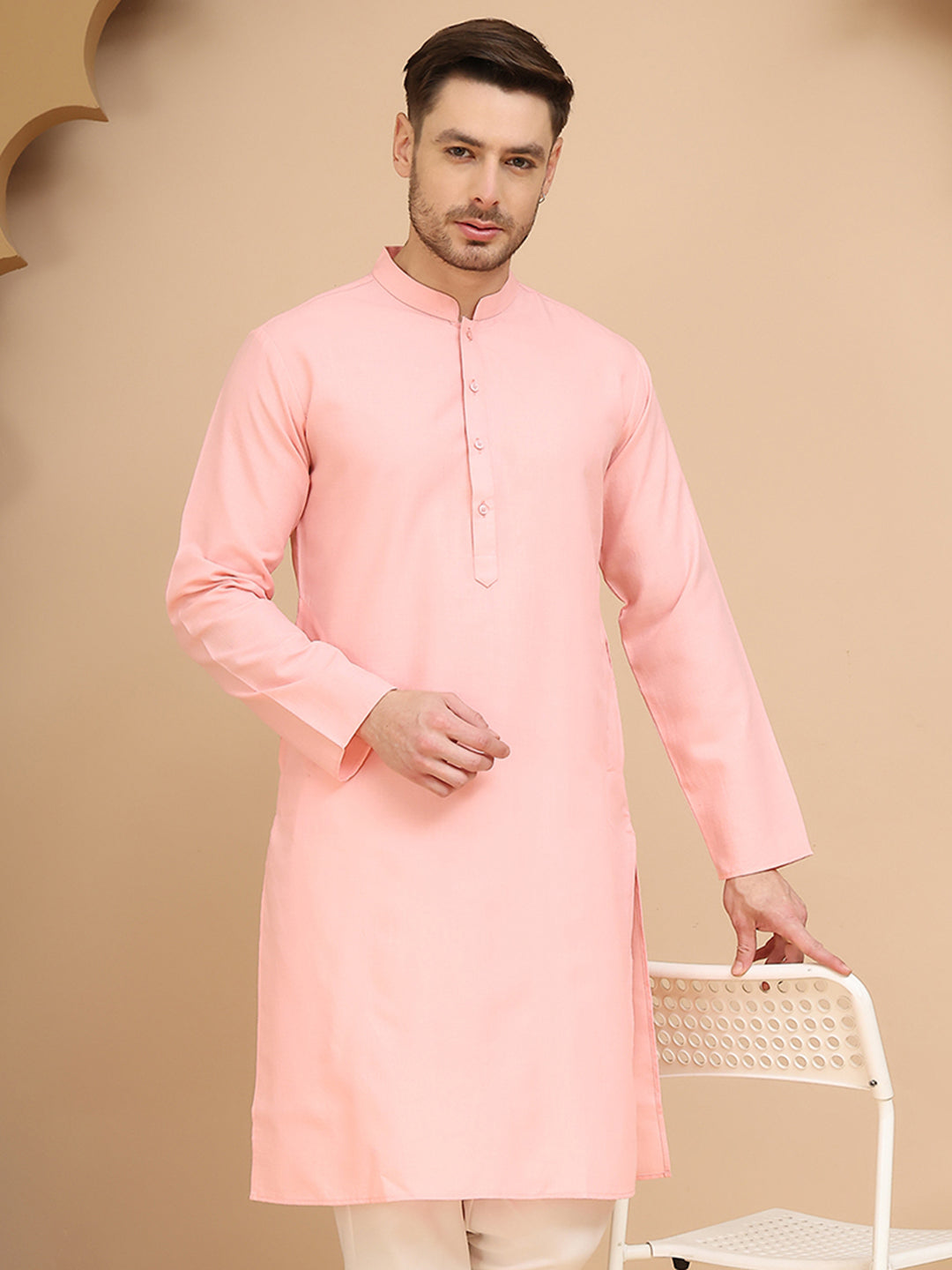 DesiQlo Men Solid Kurta Only - Multicolor