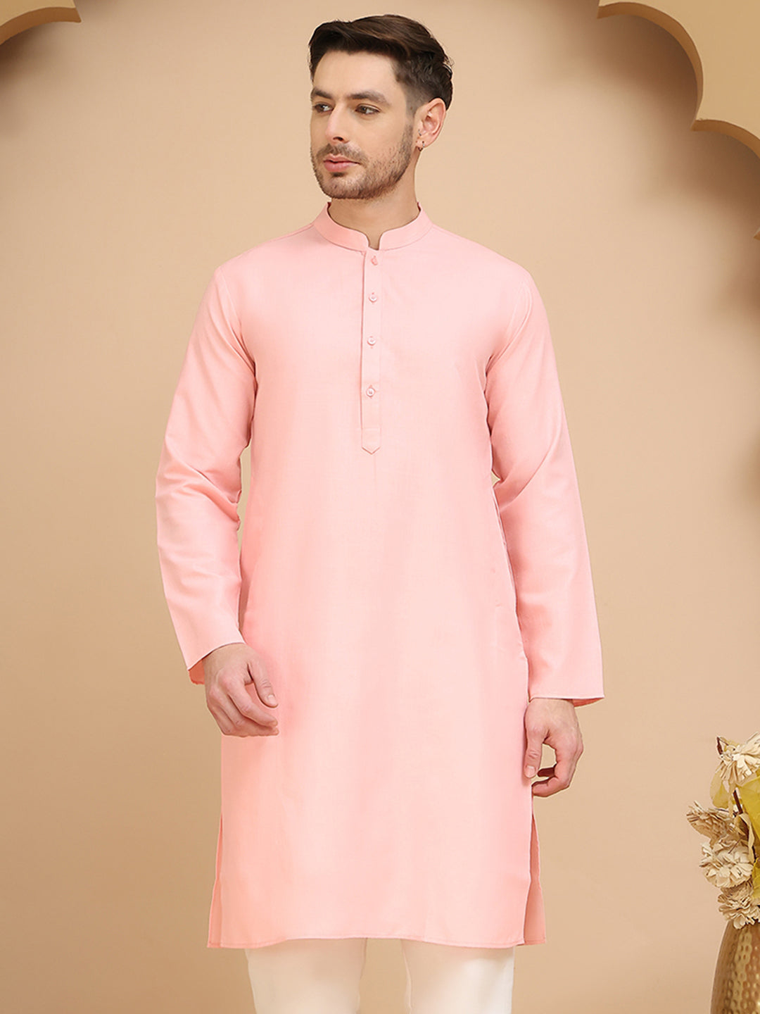 DesiQlo Men Solid Kurta Only - Multicolor
