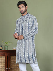 Embroidered and Mirror Work Kurtas. ( ko 5146Peacock ) [FF] [P-12]