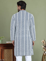 Embroidered and Mirror Work Kurtas. ( ko 5146Peacock ) [FF] [P-12]