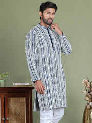Embroidered and Mirror Work Kurtas. ( ko 5146Peacock ) [FF] [P-12]