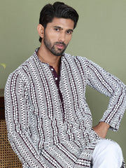 Embroidered and Mirror Work Kurtas. ( ko 5146Purple ) [FF] [P-12]