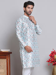 Digital Printed Straight Kurtas ( KO 5148Firozi ) [FF] [F-13-12]