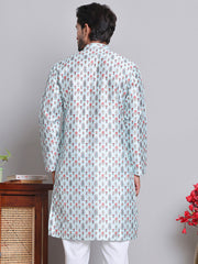 Digital Printed Straight Kurtas ( KO 5148Firozi ) [FF] [F-13-12]
