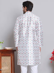 Digital Printed Straight Kurtas ( KO 5148White ) [FF] [F-13-12]