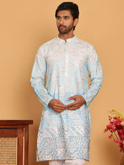 Embroidered, Ombre Design Kurtas ( KO 5186 Sky ) [FF] [J-4-3]