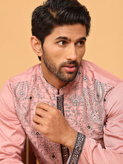 Embroidered & Sequins straight Kurtas ( KO 5189 Magenta ) [FF] [I-1-4]