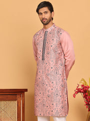 Embroidered & Sequins straight Kurtas ( KO 5189 Magenta ) [FF] [I-1-4]