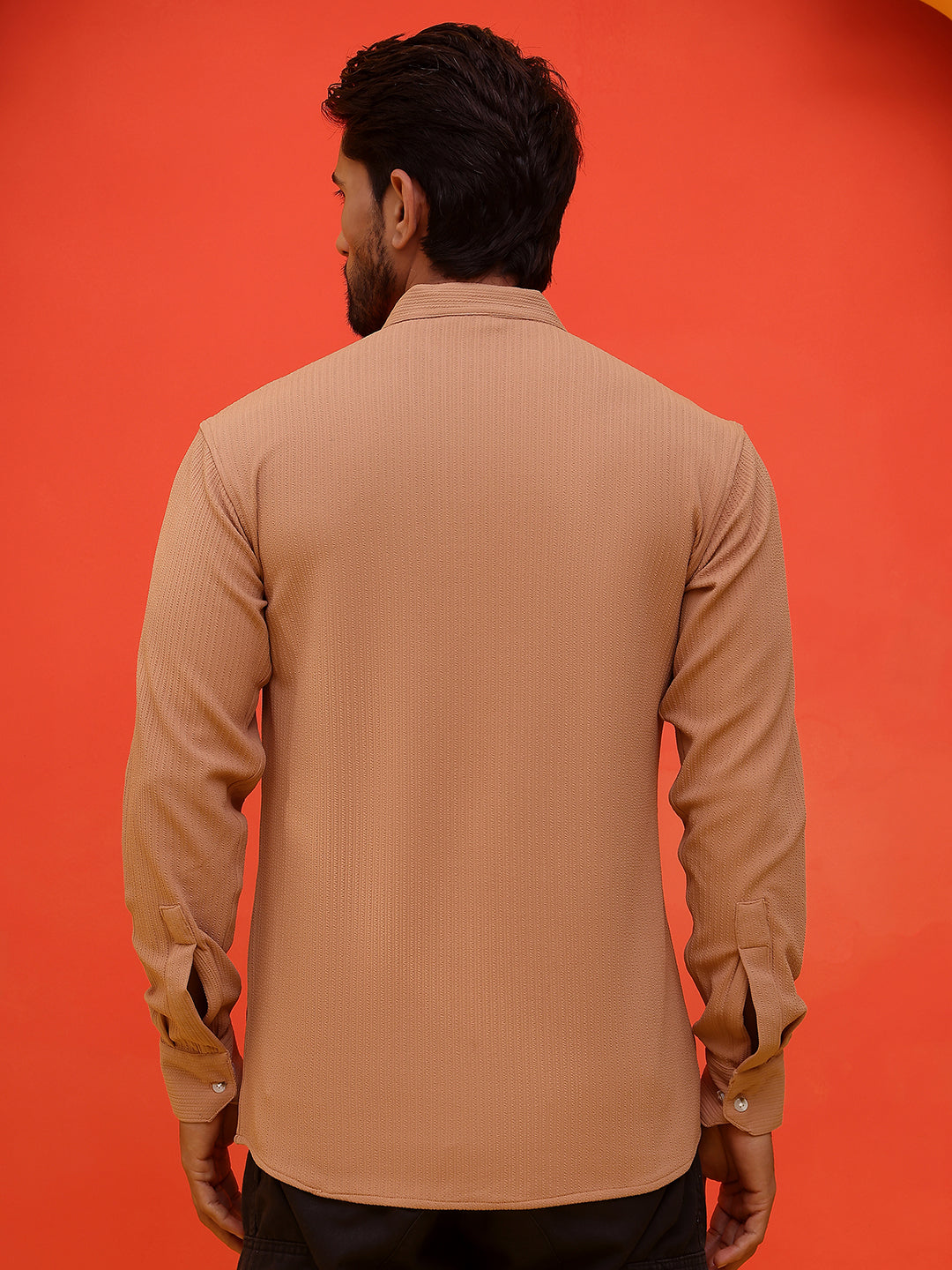 DesiQlo Men Solid Kurta Only - Brown - KO_5215Brown_S