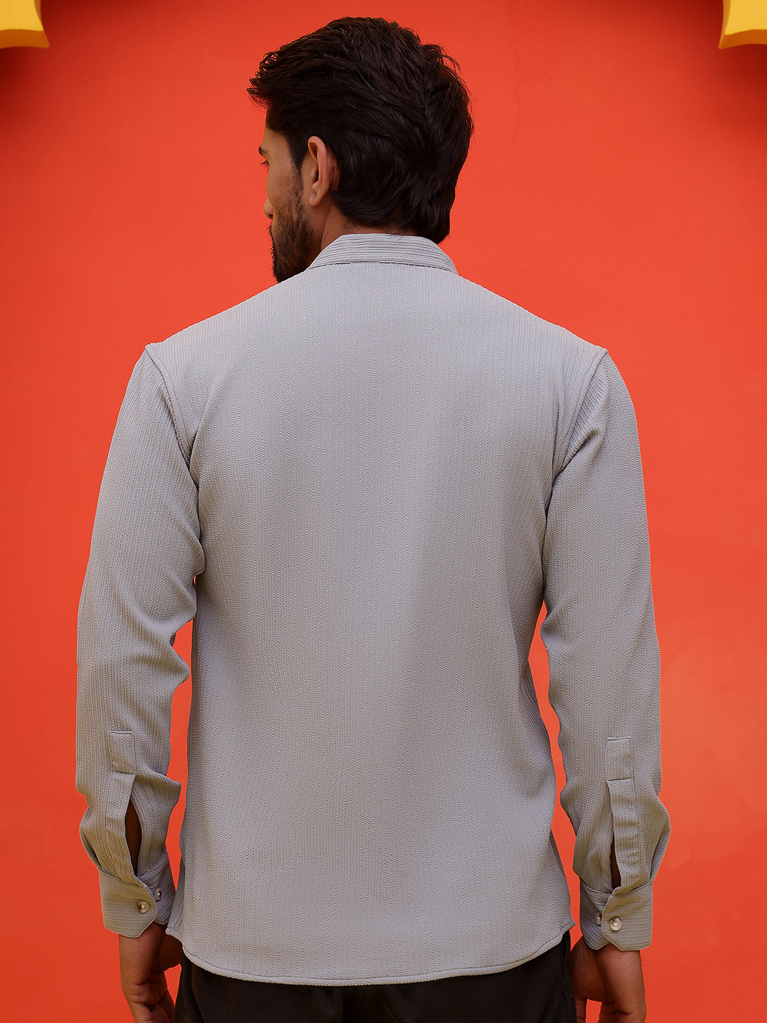 DesiQlo Men Solid Kurta Only - Grey