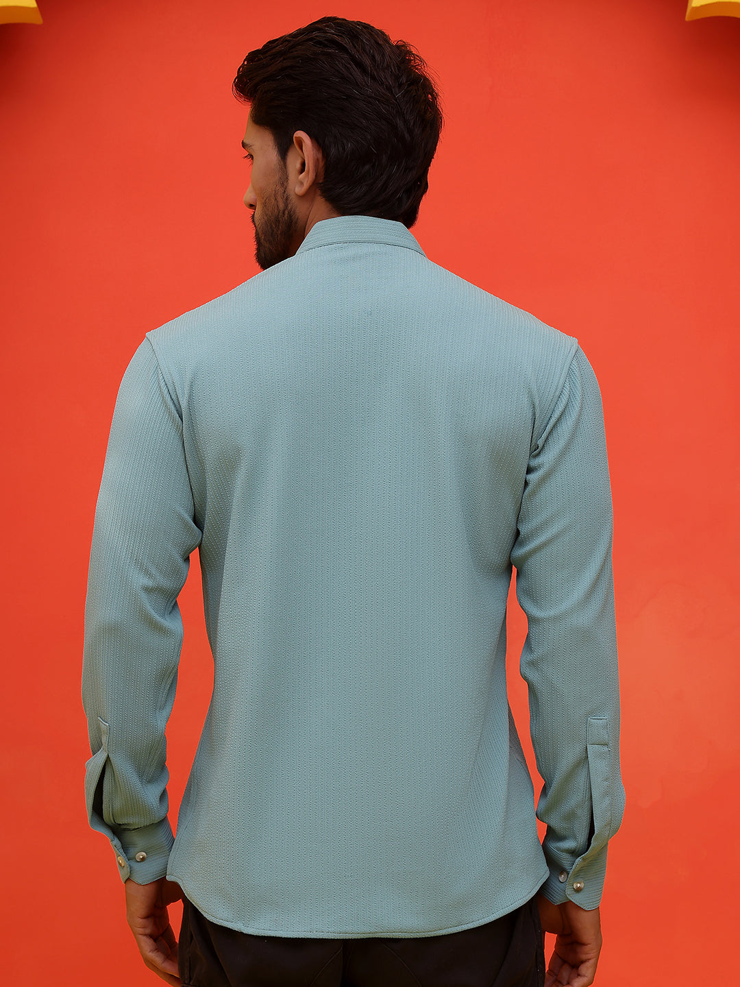 DesiQlo Men Solid Kurta Only - Blue - KO_5215Sky_S