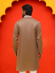 Embroidered Kurtas For Men ( KO 5223 Brown ) [FF] [C-12]