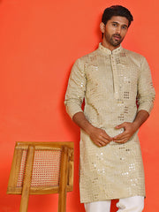 Embroidered & Sequins Kurtas ( KO 5233 Pista ) [FF] [S-2-3]