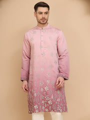 Ombre & Embroidered Kurtas ( KO 5257 Pink ) [FF] [Q-9]
